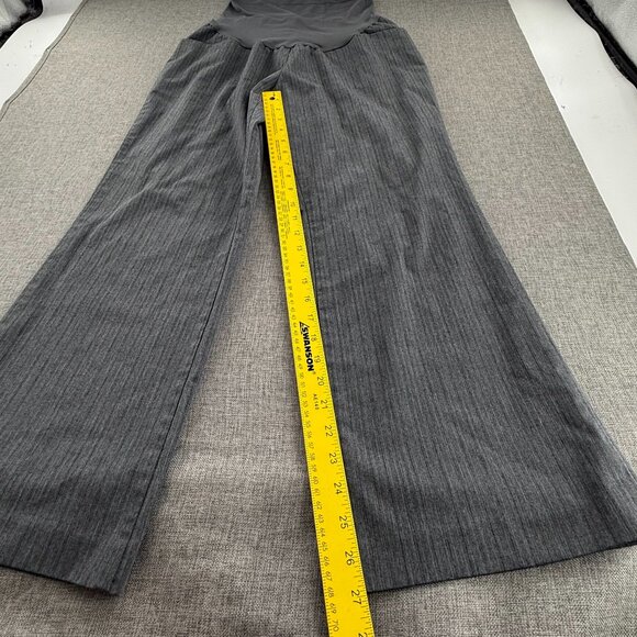 Motherhood Maternity‎ Wide leg Pants Dressy Trousers Gray Large Stretchy - Picture 6 of 13